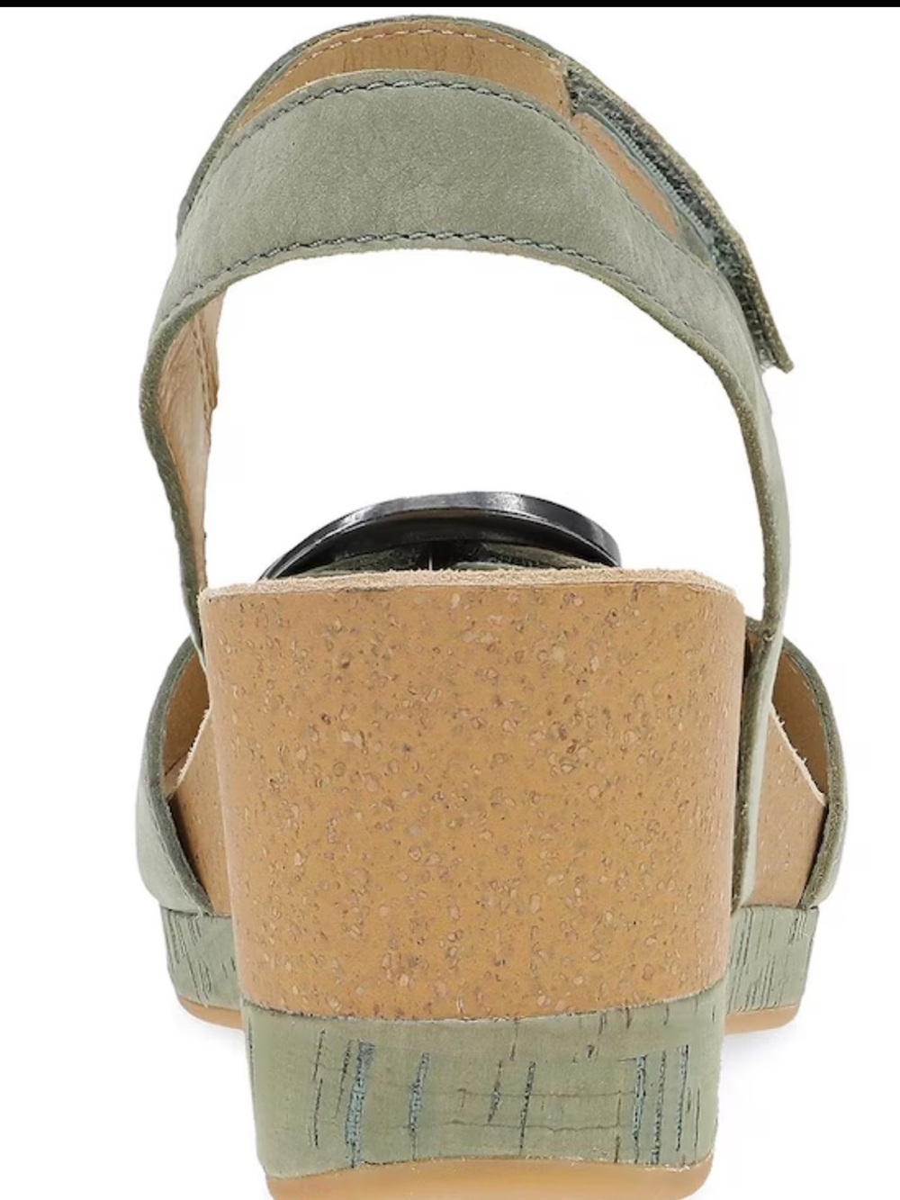 Dansko Stella Nubuck Suede Buckle Hardware Wedge Sandals New - Picture 6 of 16